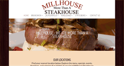 Desktop Screenshot of millhousesteakhouse.com