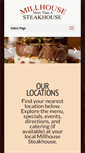 Mobile Screenshot of millhousesteakhouse.com